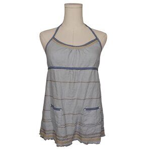 Anthropologie Intuitions Embroidered Halter Top – Size 6